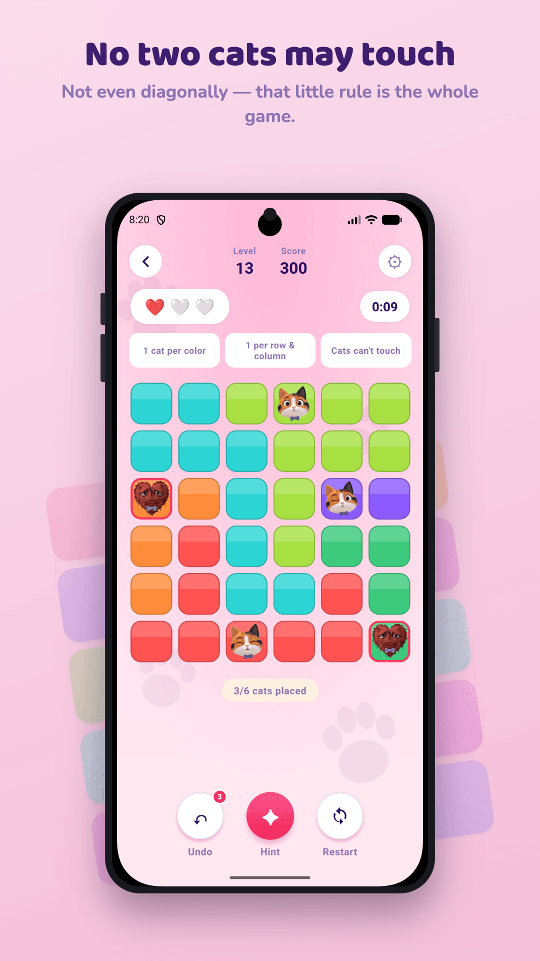CatQueens: Logic Puzzle Game thumbnail 3