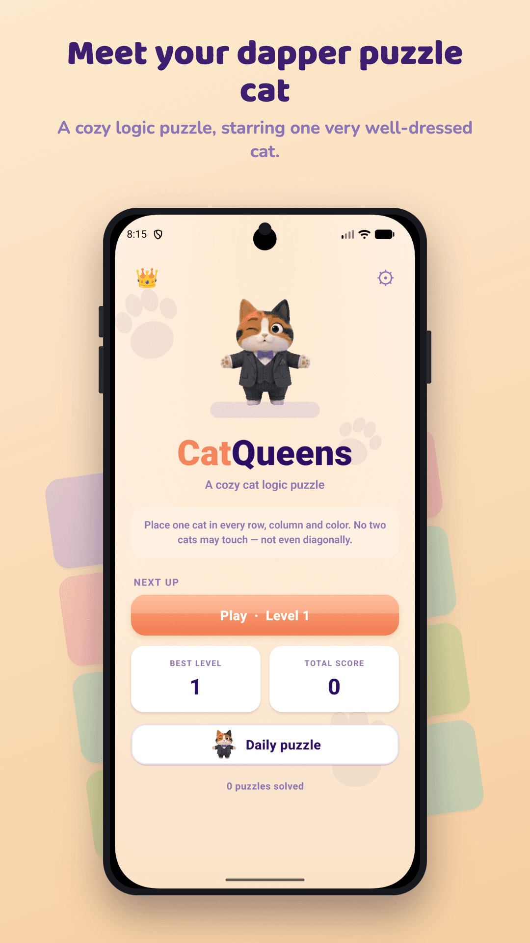 CatQueens: Logic Puzzle Game thumbnail 8